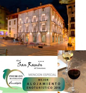 Hotel San Ramón del Somontano: Mención especial al mejor establecimiento enoturístico 2016
