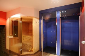 Sauna y duchas bitermicas